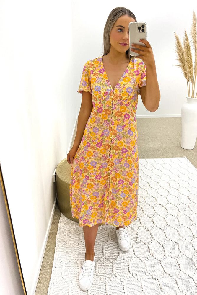 Brooks Midi Floral Dress