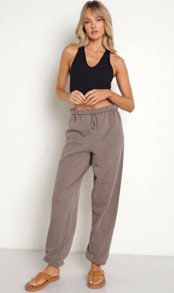 Joah Brown Oversized Jogger - Peppercorn