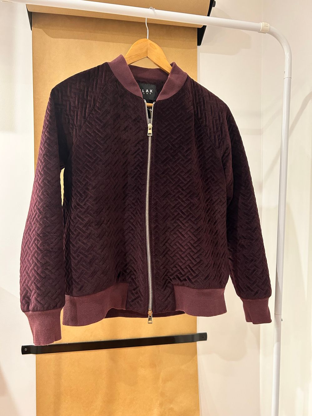 Quilted bomber jacket