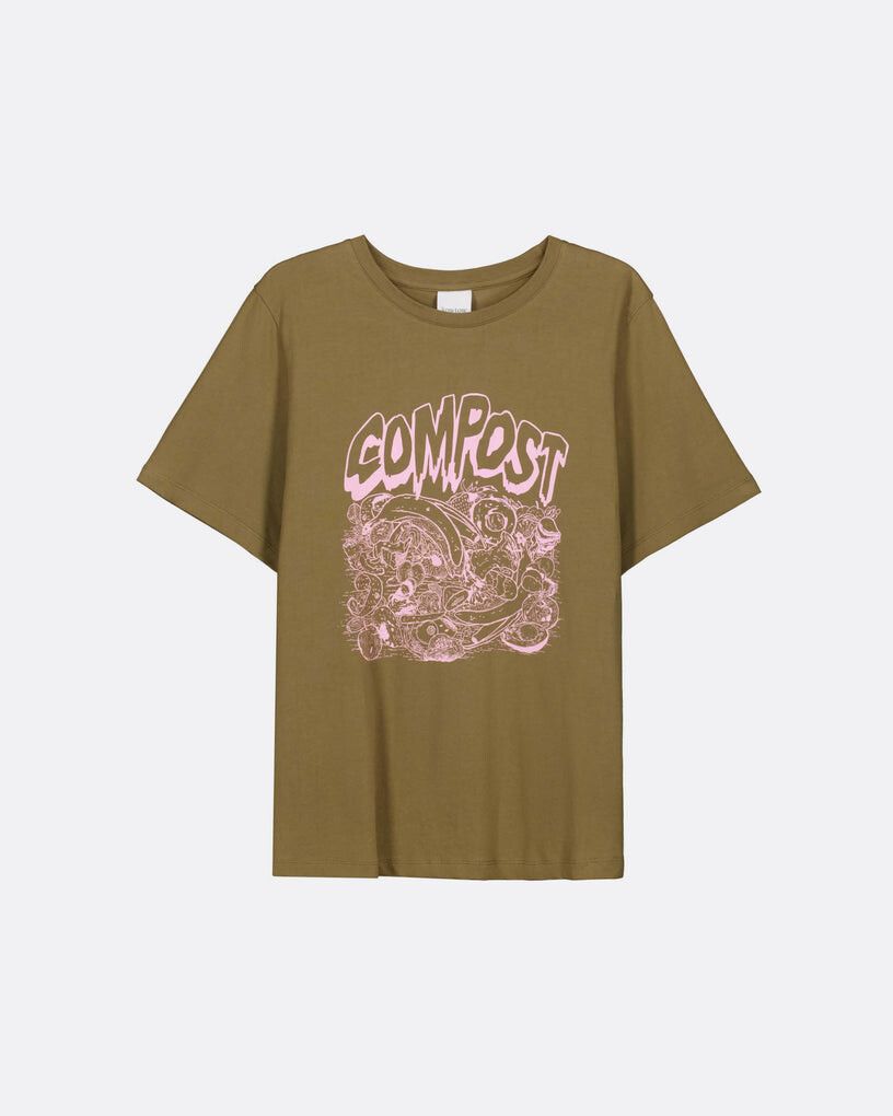 Kowtow olive green Compost tee