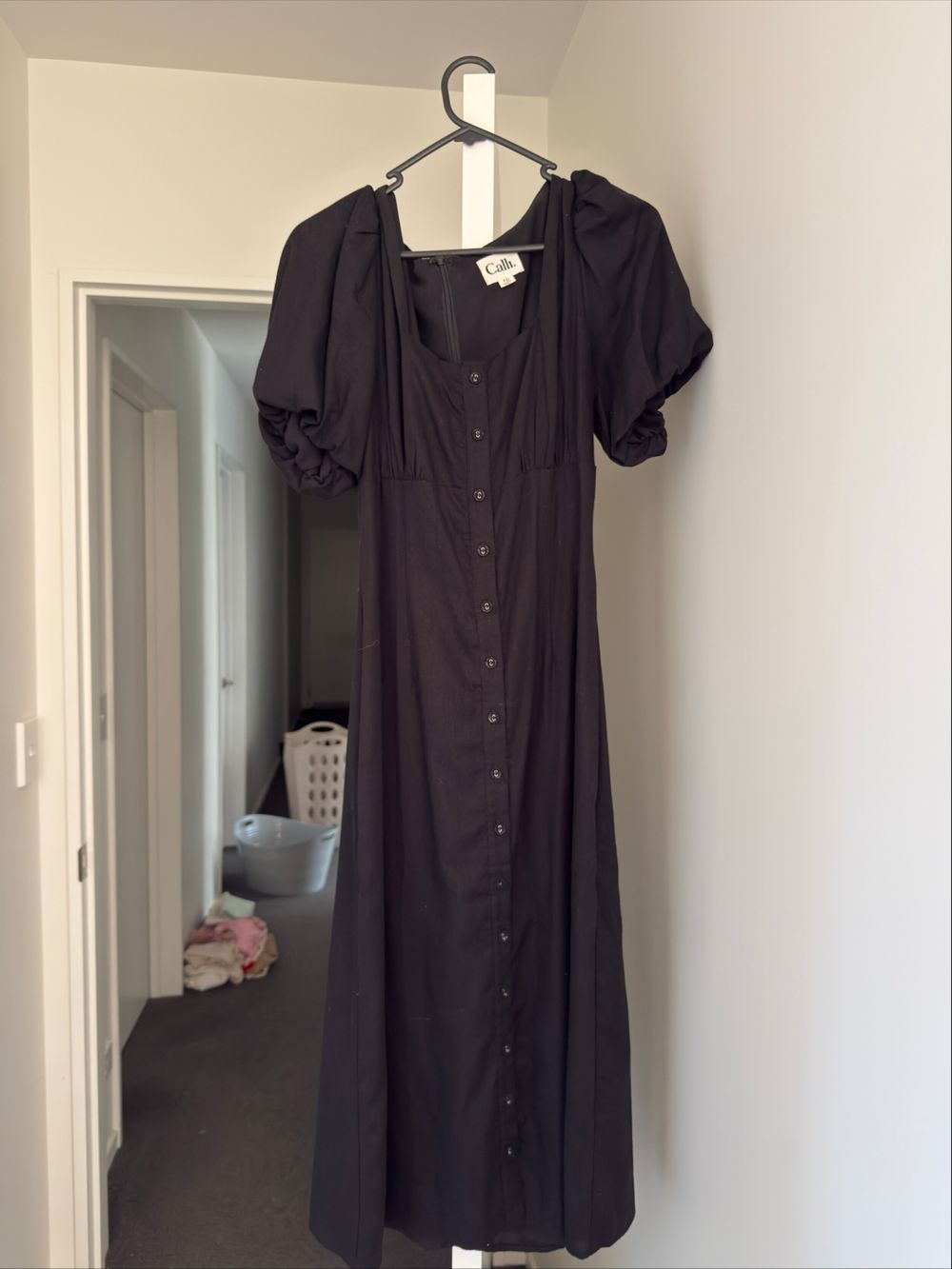 Calli. Black Midi Dress