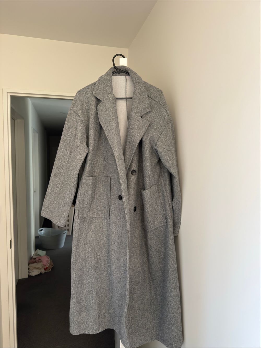 Grey Longline Coat