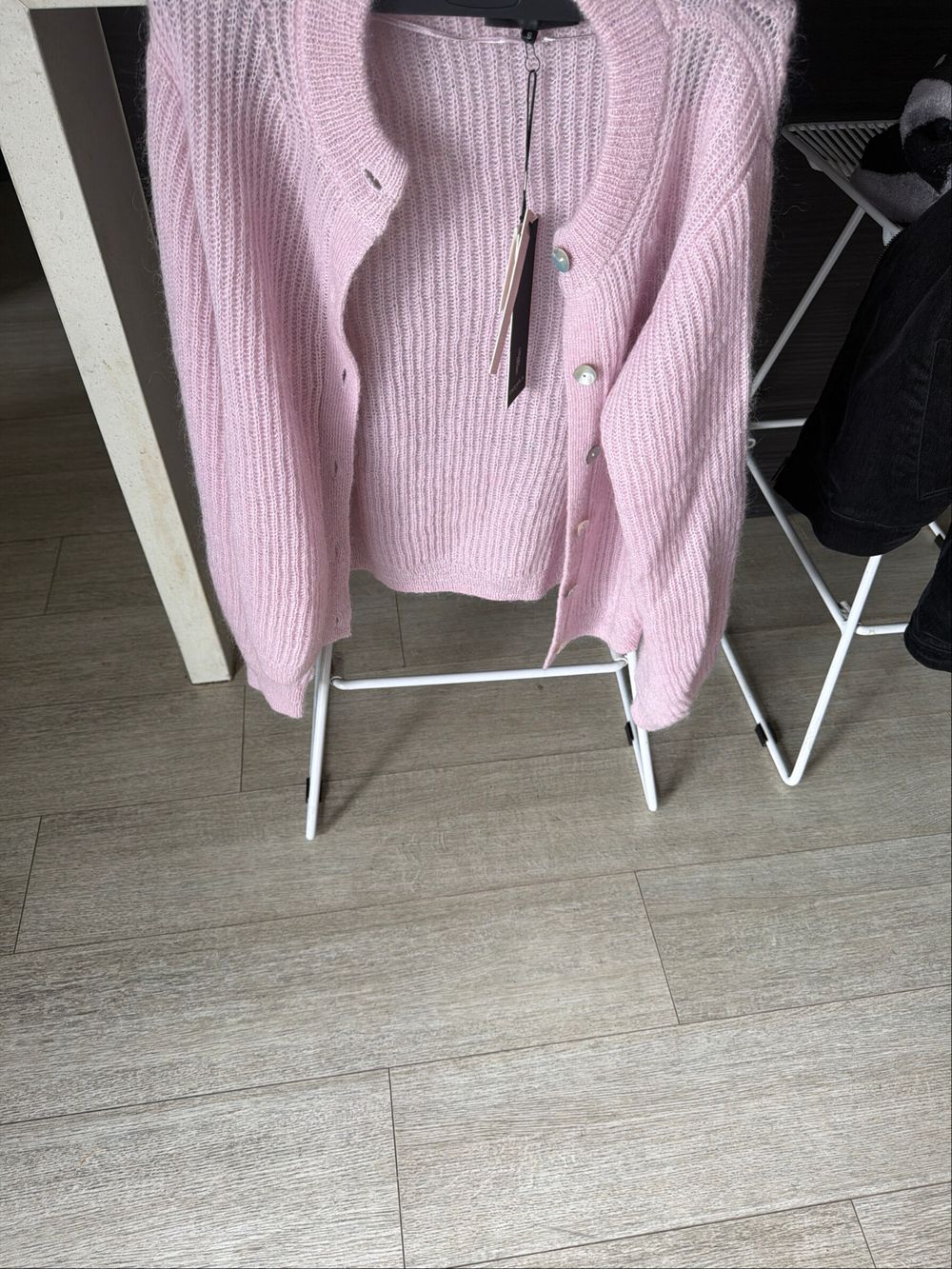 Kaia Mohair Blend Cardi vintage pink