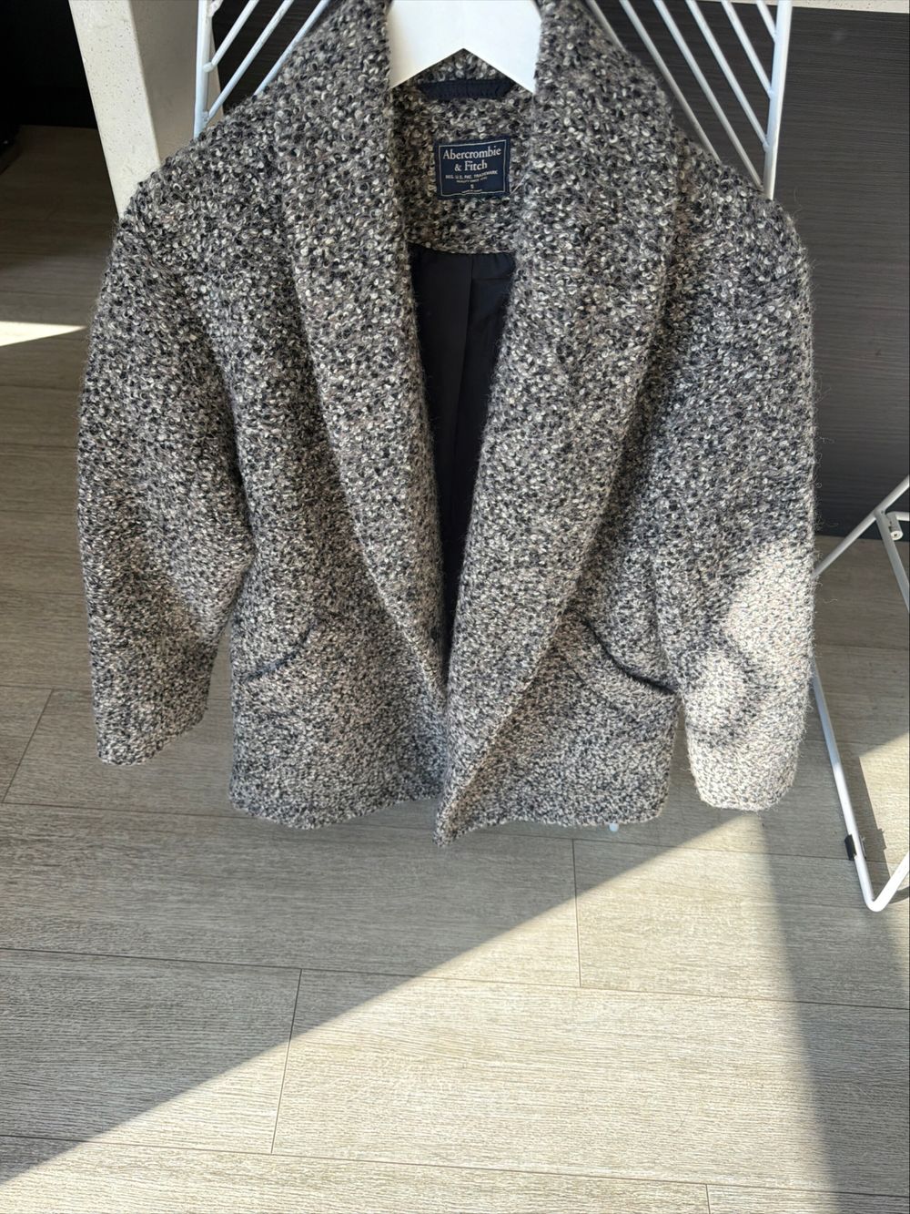 Abercrombie & Fitch Grey wool blend Coat