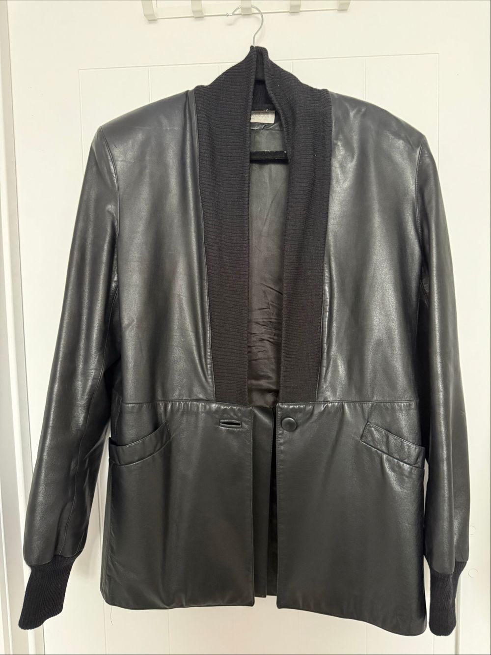 Patrick Steele Black Leather Jacket - Rare NZ Designer piece