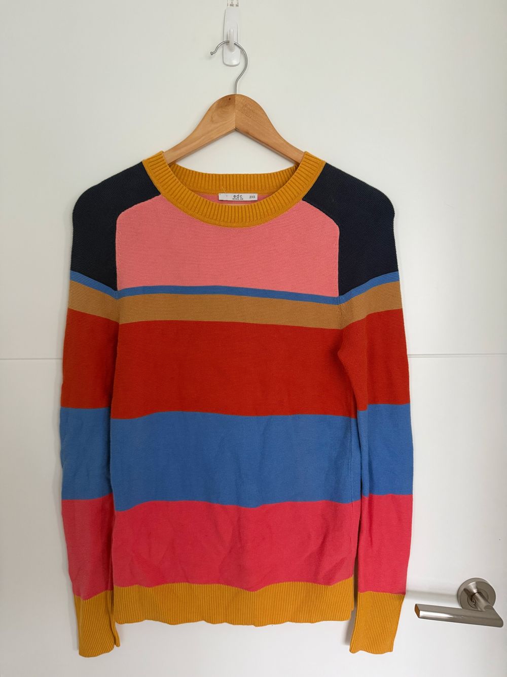 Edc Multicolour Striped Jumper