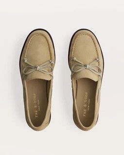 Rag & Bone Carter Italian suede boat shoes - Macadamia suede 41