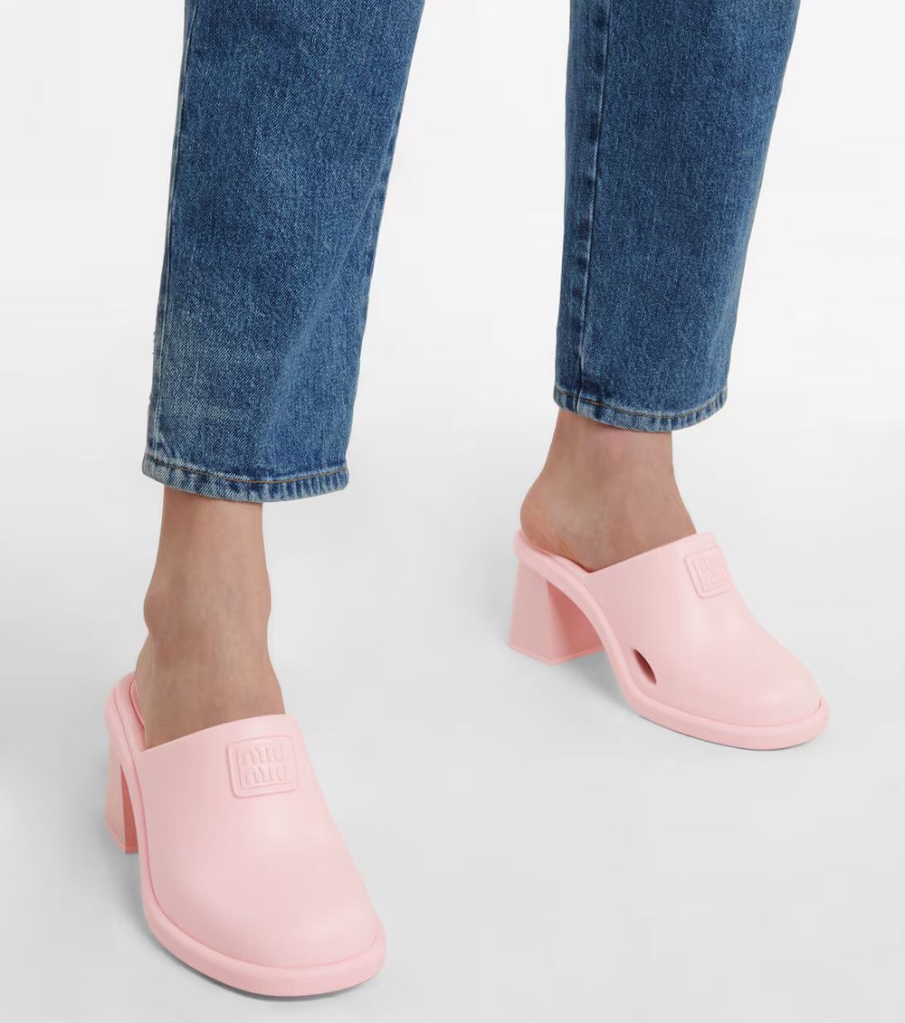 Miu Miu Pink Clogs