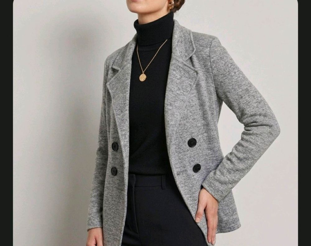 Country Road Grey Double-Breasted Blazer