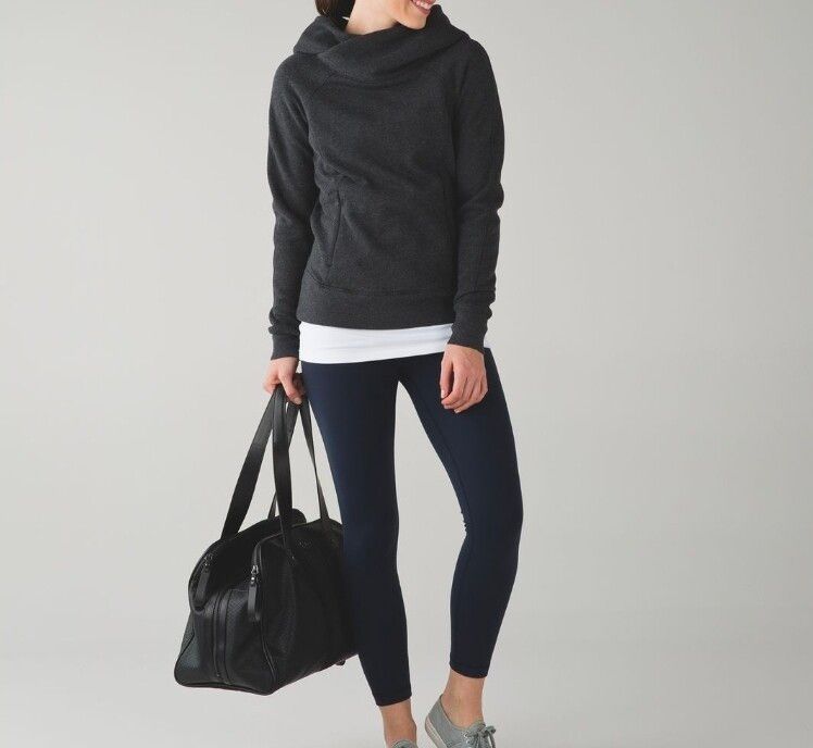 Lululemon Grey Hooded Sweatshirt