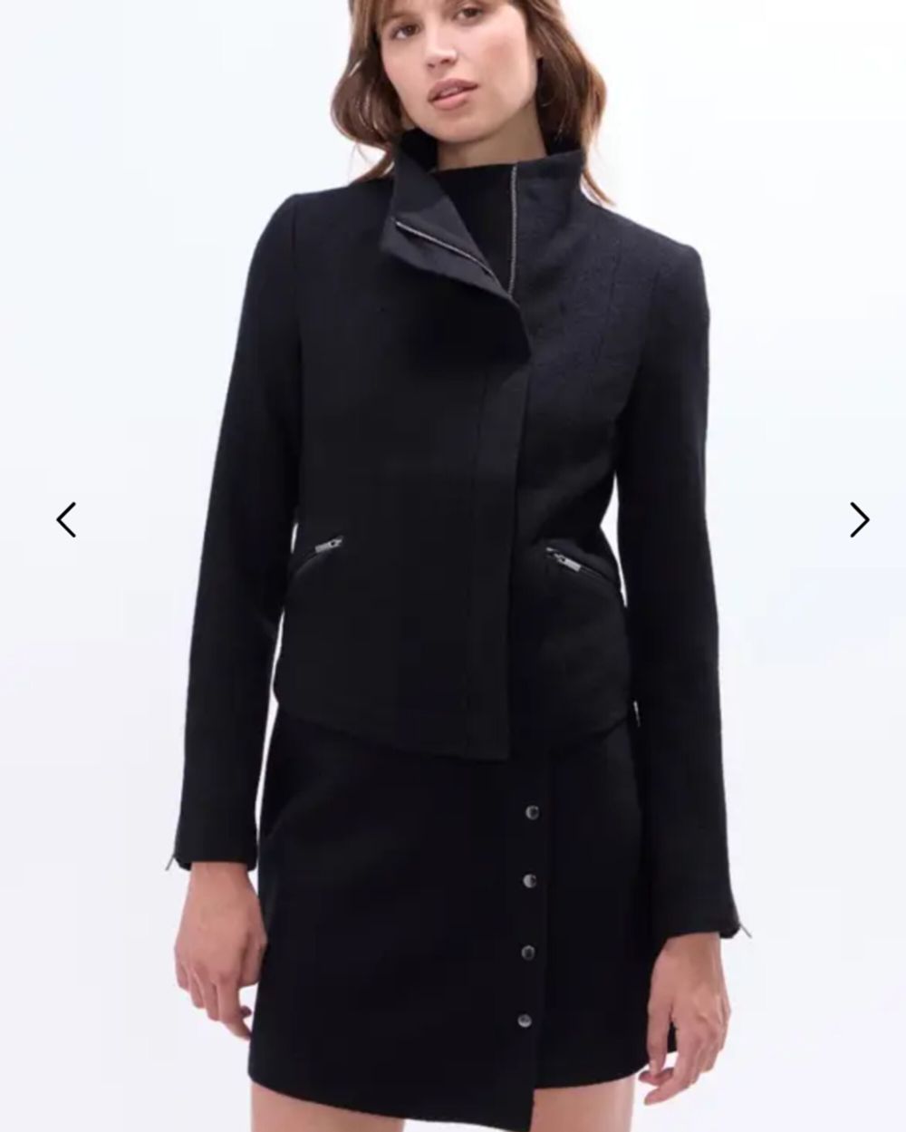 marcs black jacket wool size 4