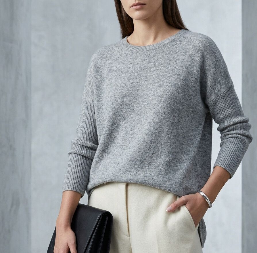 Country Road Grey Knit Jumper cashmere and wool