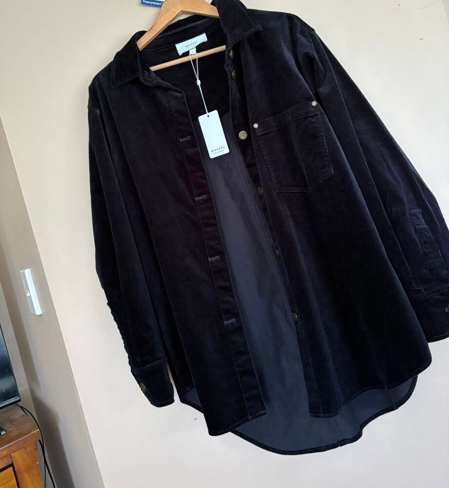 Moochi Black Corduroy Shirt