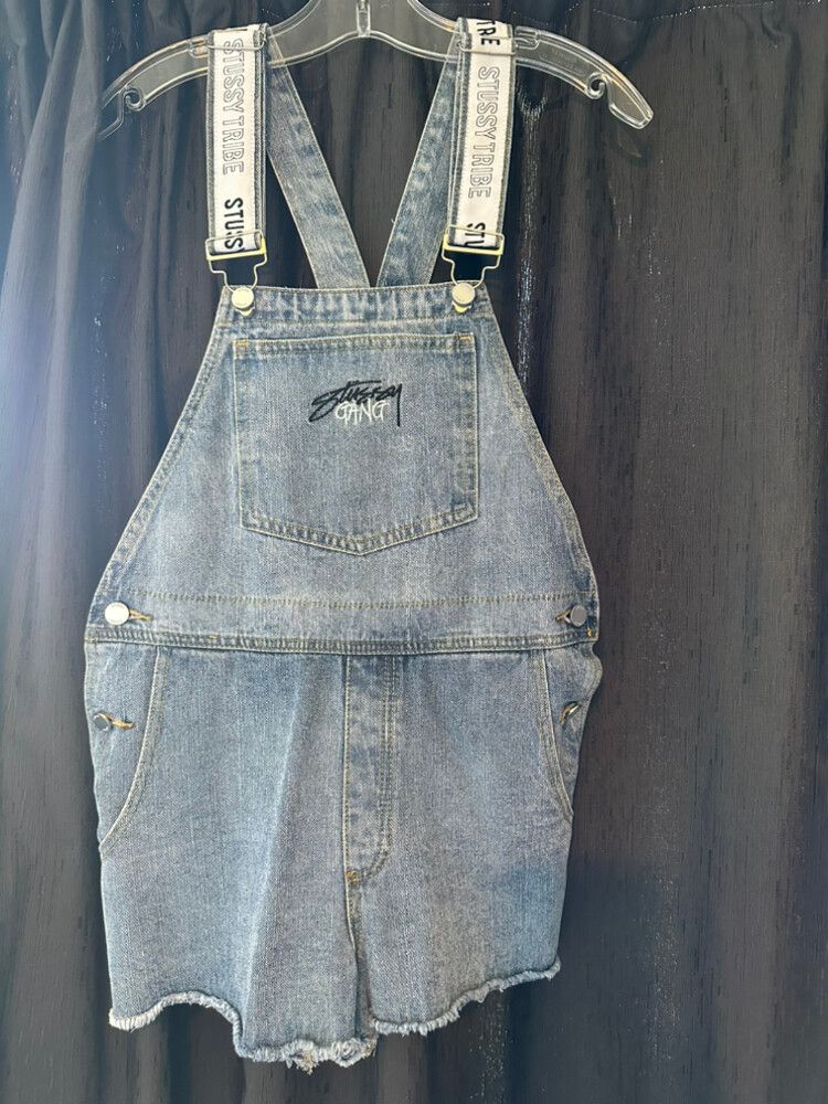 stussy denim overalls