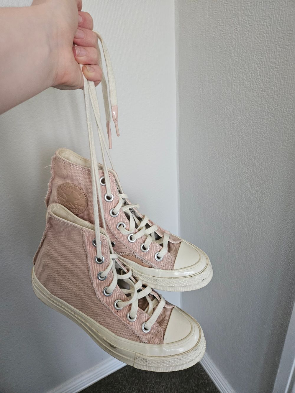 Converse Pink High Top Sneakers