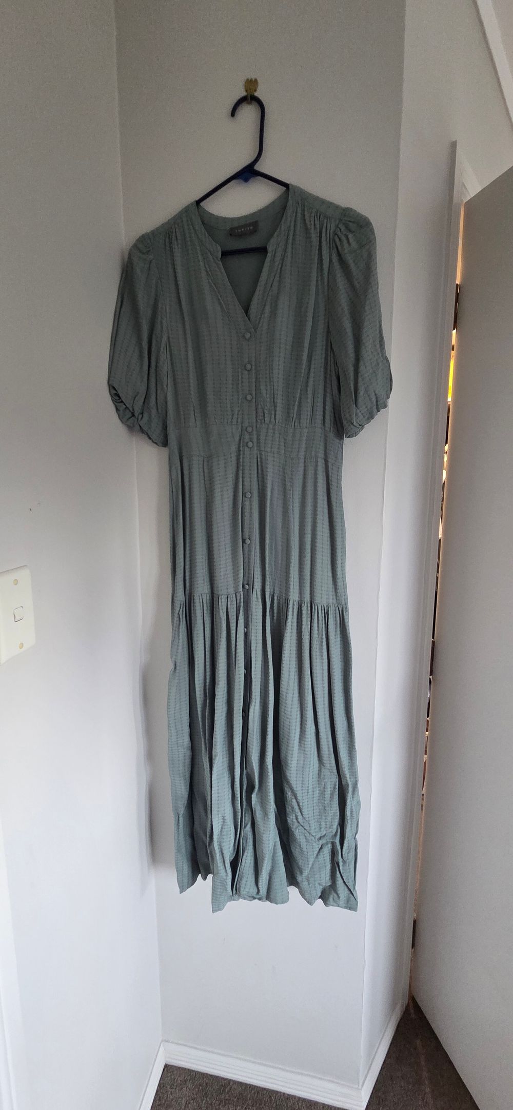 tokito green dress Ruffle Maxi Dress Tokito Dress Myer Online Sale Dresses Tokito Cotton Blend Ruffle V-Neck Midi