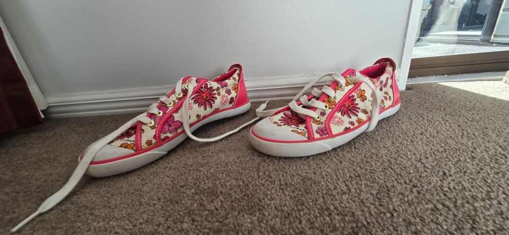 Coach Pink Floral Sneakers