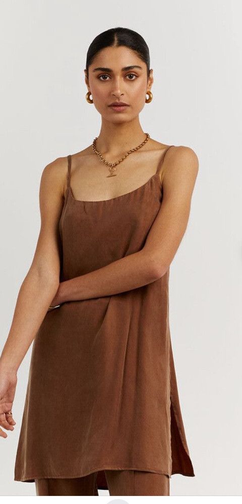 Dissh Sasha tan tunic top BNWT