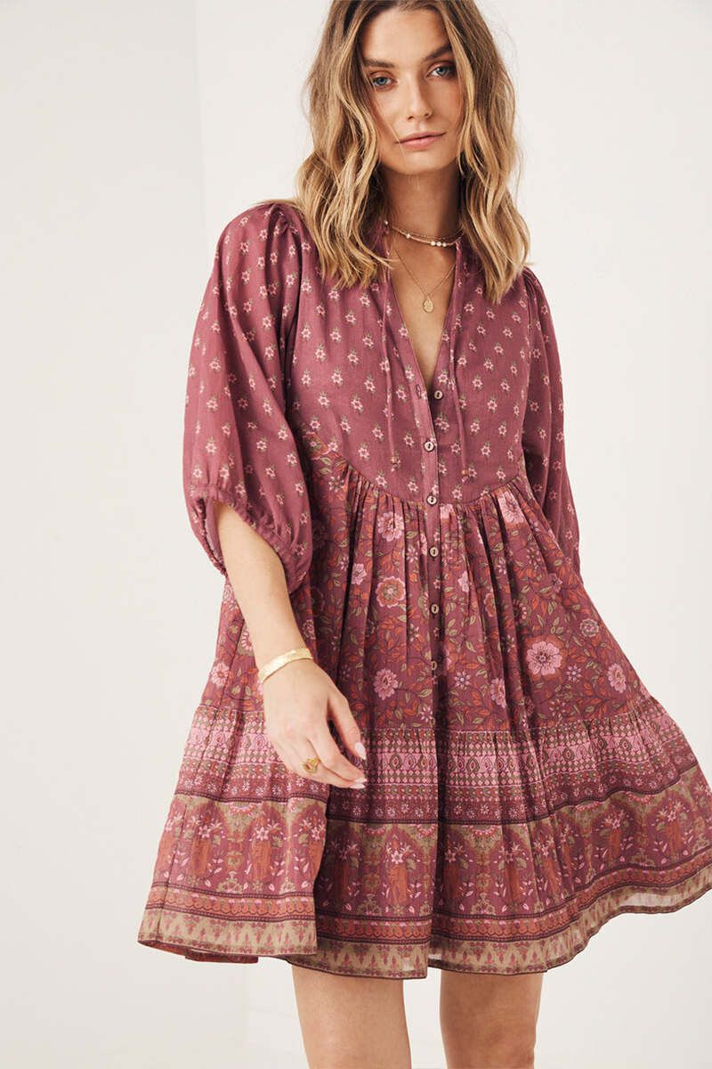 Spell & The Gypsy Pink Floral Dress