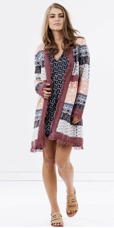 Tigerlily Multicolour Patchwork Cardigan