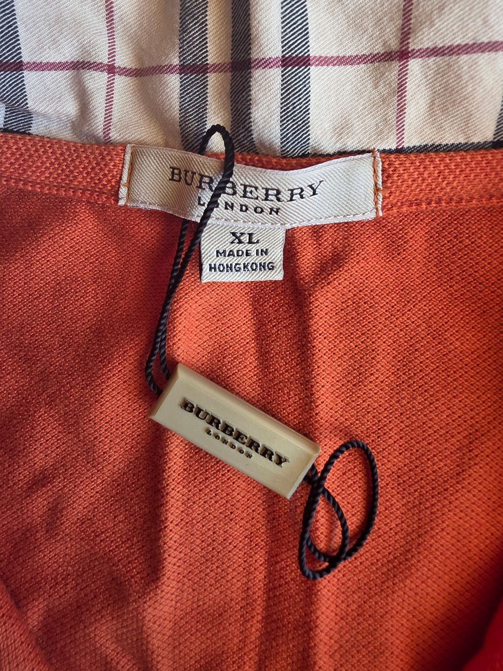 Burberry Orange Polo Shirt (M/L?)