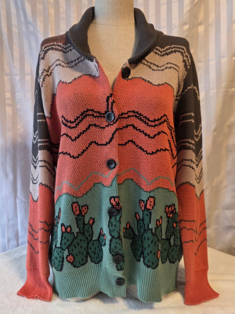 Powder River Outfitters Cactus Cardigan SzM