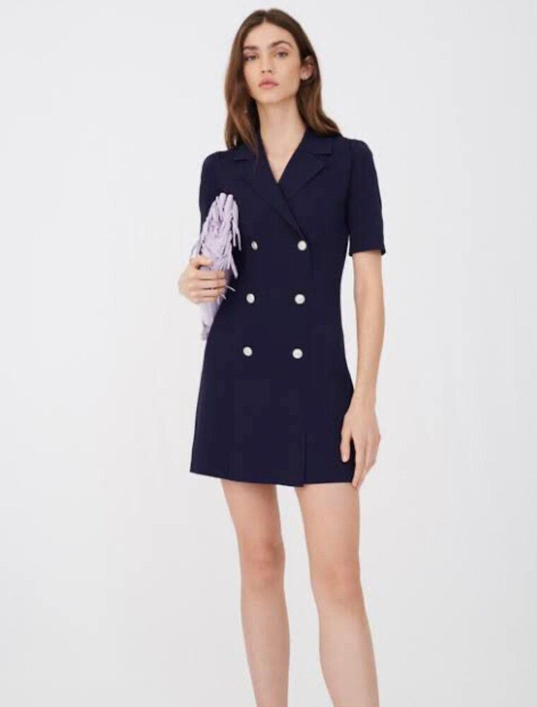 Maje Blazer Knitted Dress