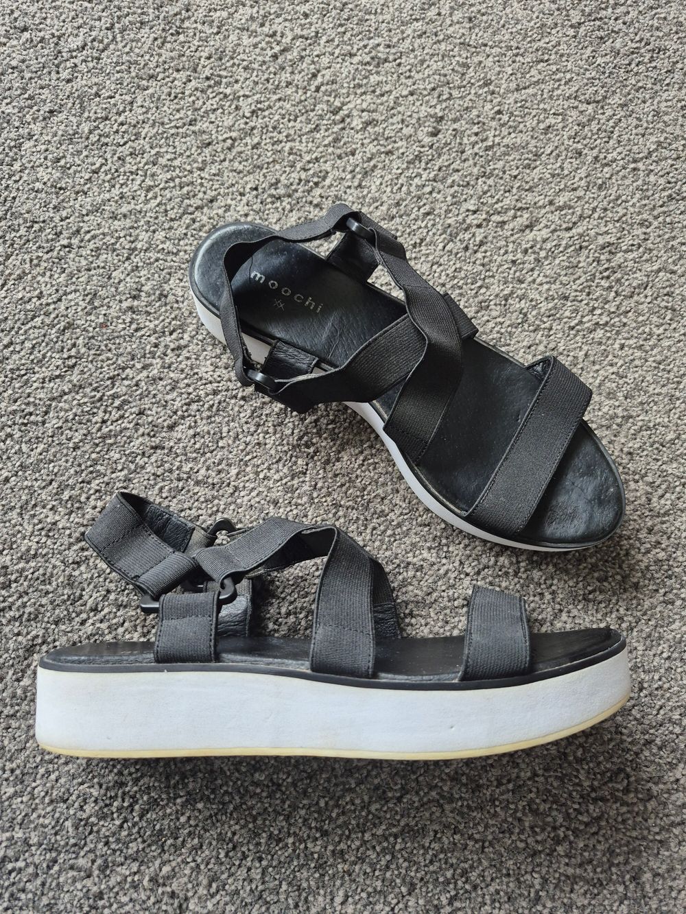 Moochi Black Sandals
