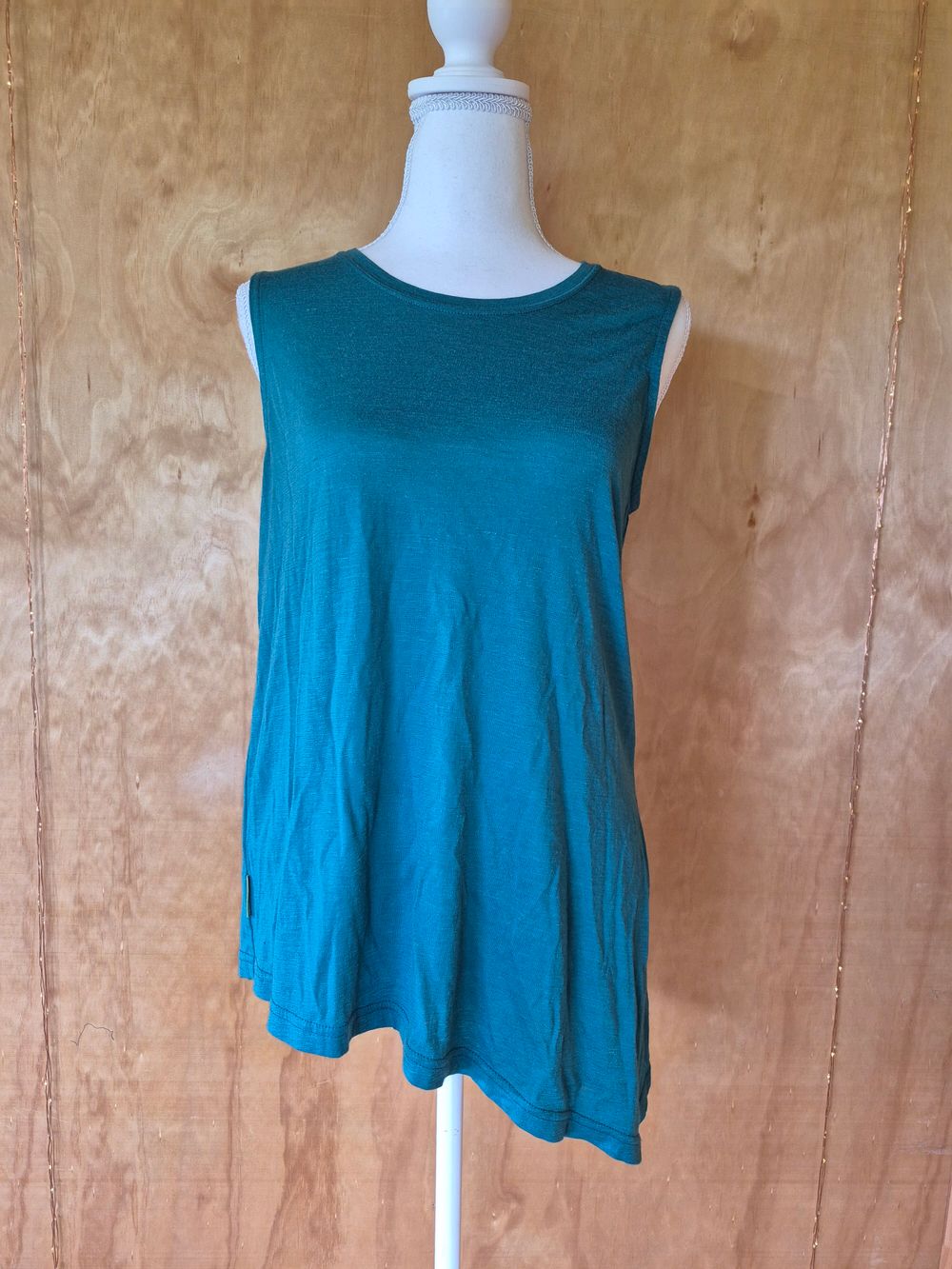 Kathmandu Green Merino Tank Top