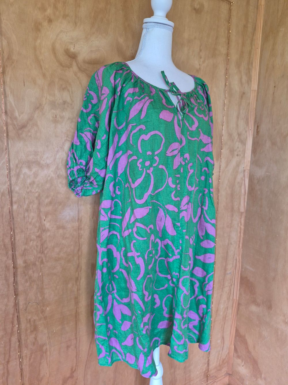 knee length dresses for ladies Odette Linen Dress – LittleWomenAtelier