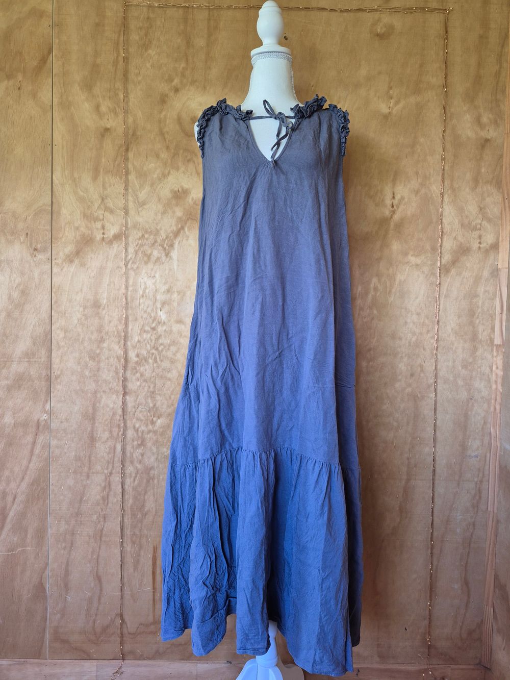 State Of Play Linen Maxi Dress