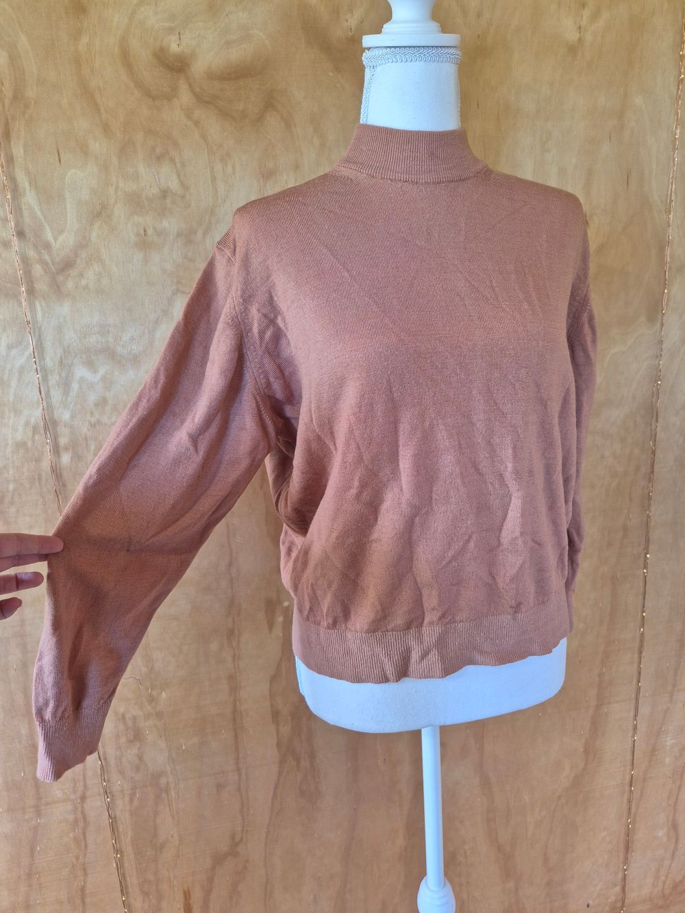Tekau Terracotta Wool Jumper