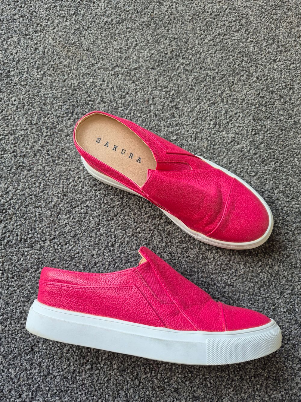 Sakura Pink Slip On Shoes Size 7