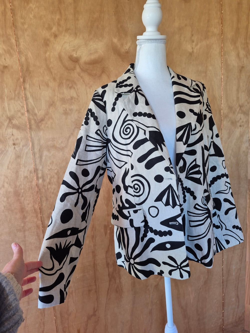 Gorman Linen Patterned Blazer