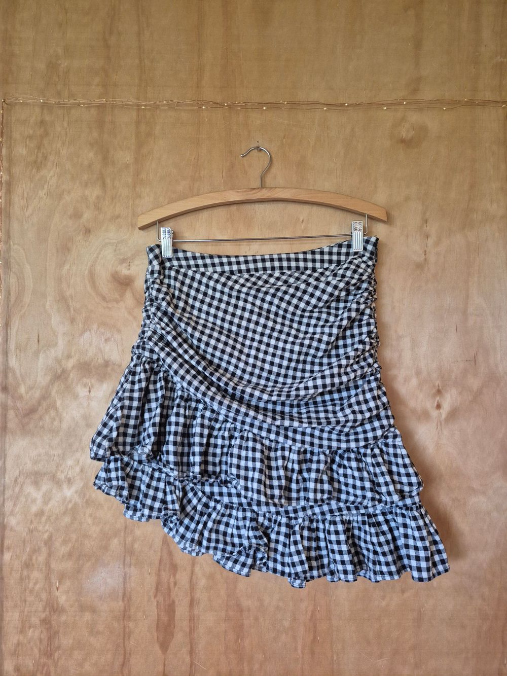 Maggie Marilyn Black And White Gingham Skirt