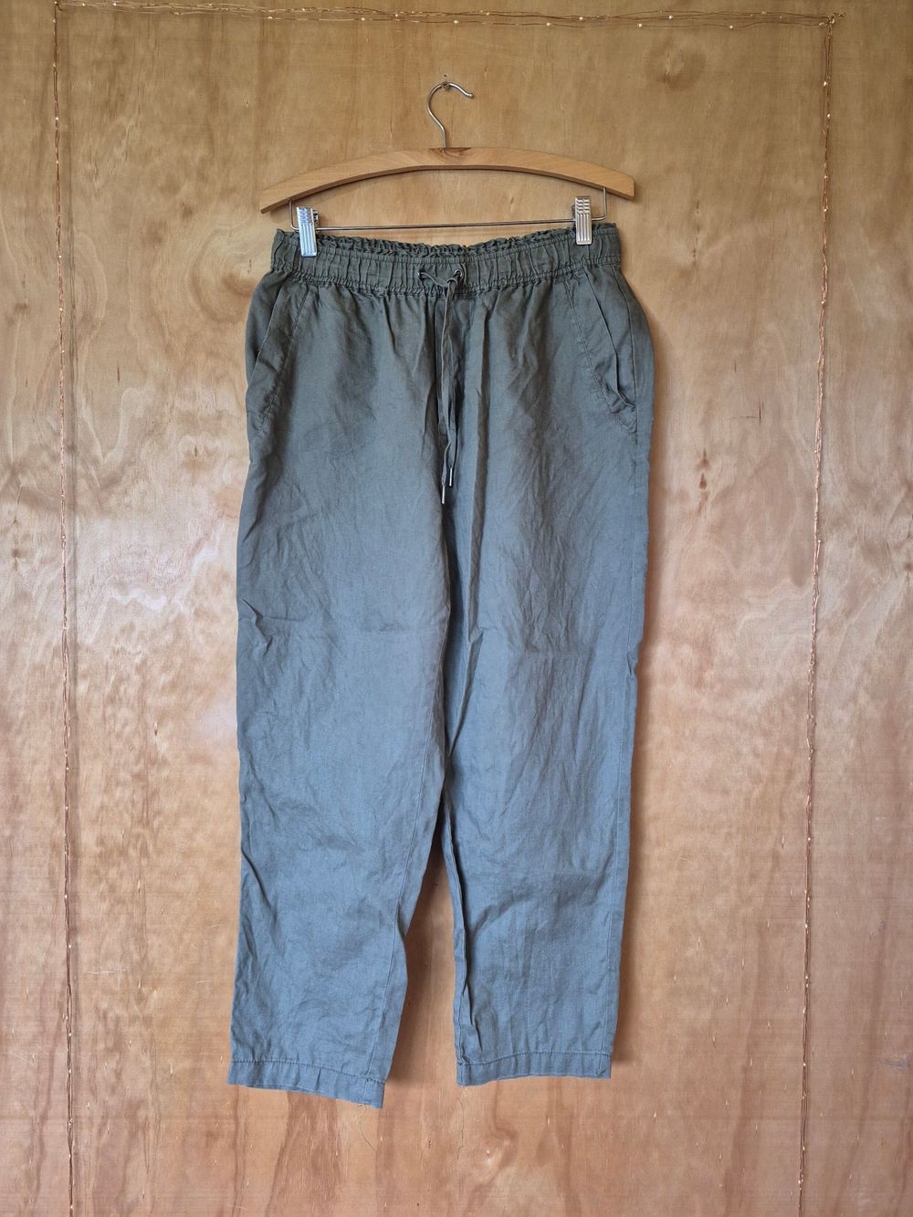 Zest Green Linen Pants