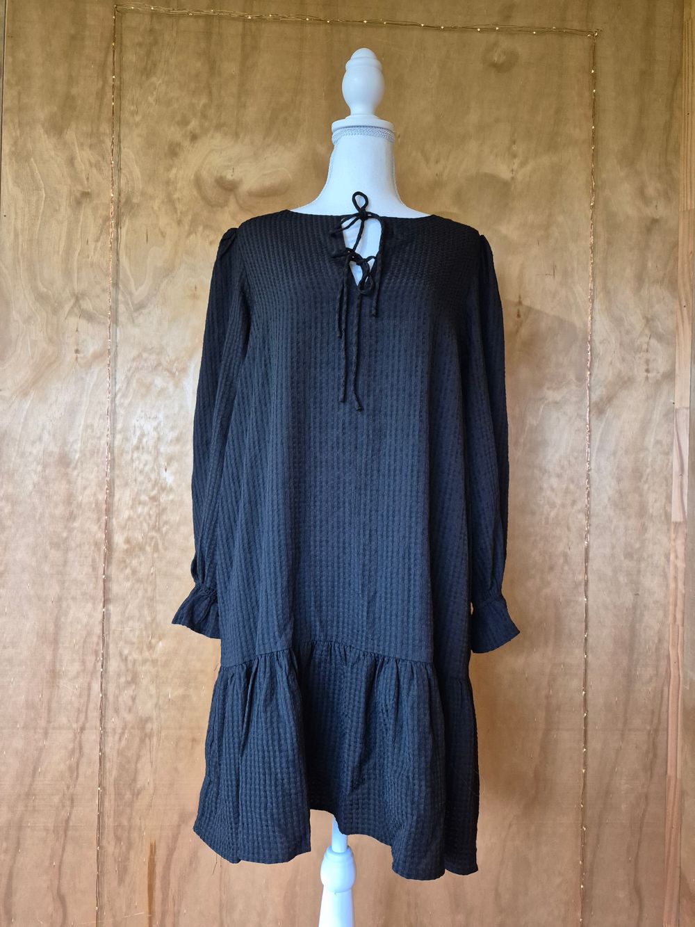State of Play Black Long Sleeve Mini Dress