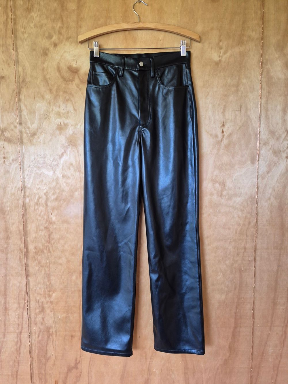 Remain Black PU Pants