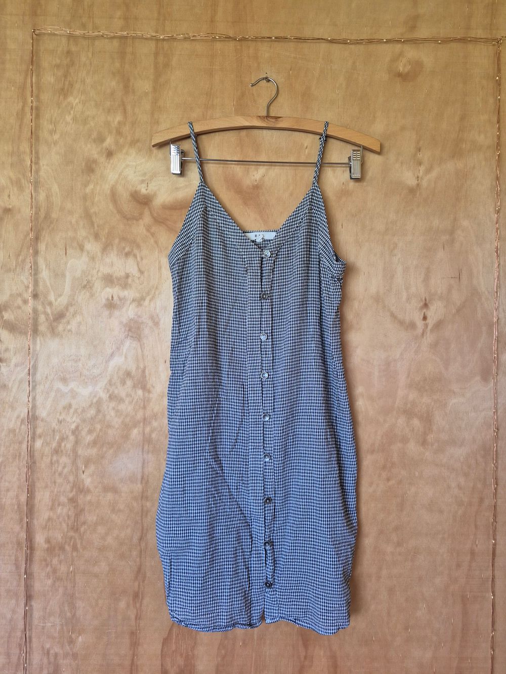 MAX Black Check Gingham Dress