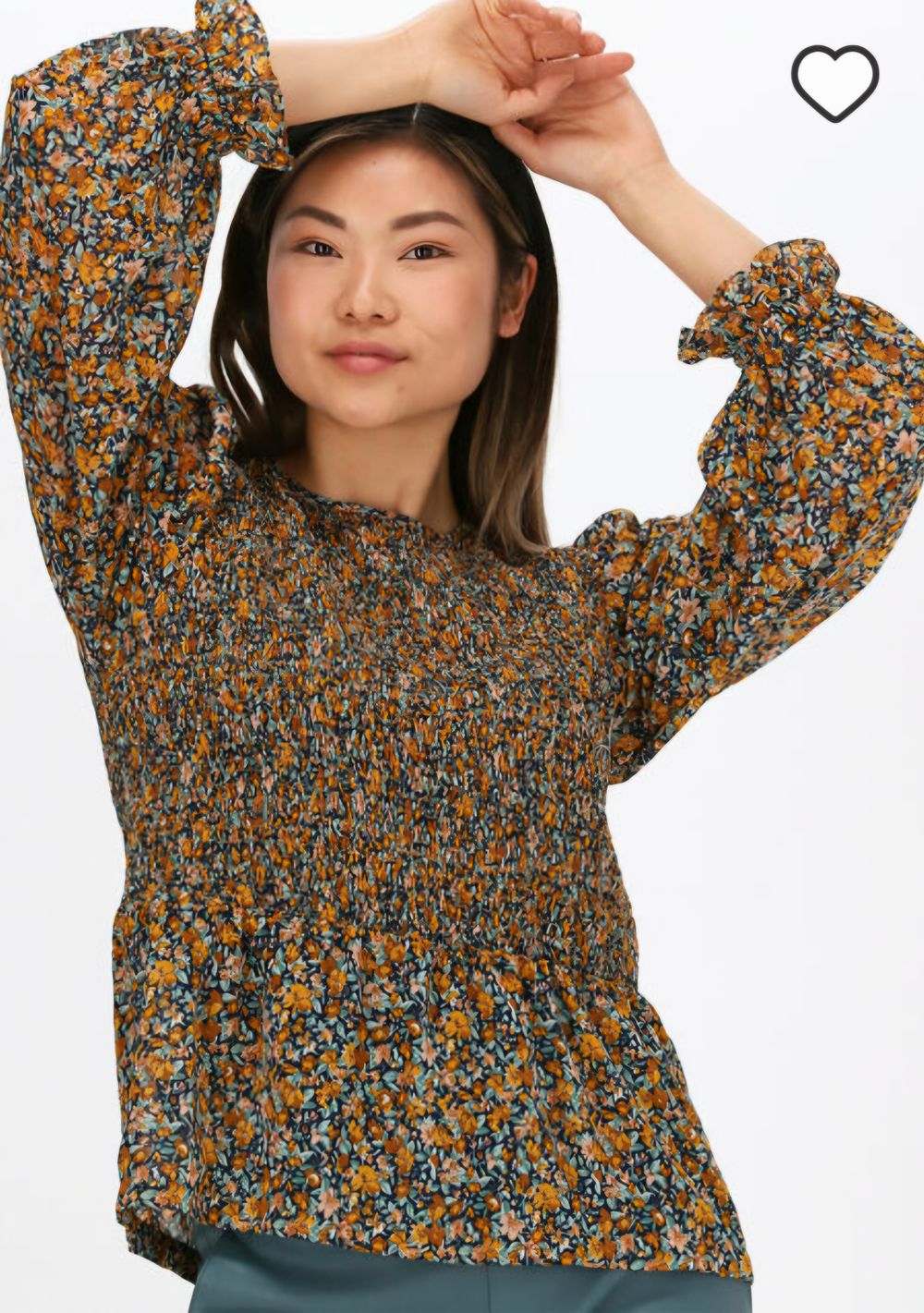Lollys Laundry Floral Long Sleeve Blouse