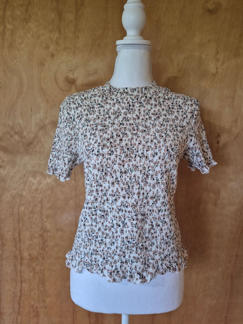 MAX Floral Smocked Top