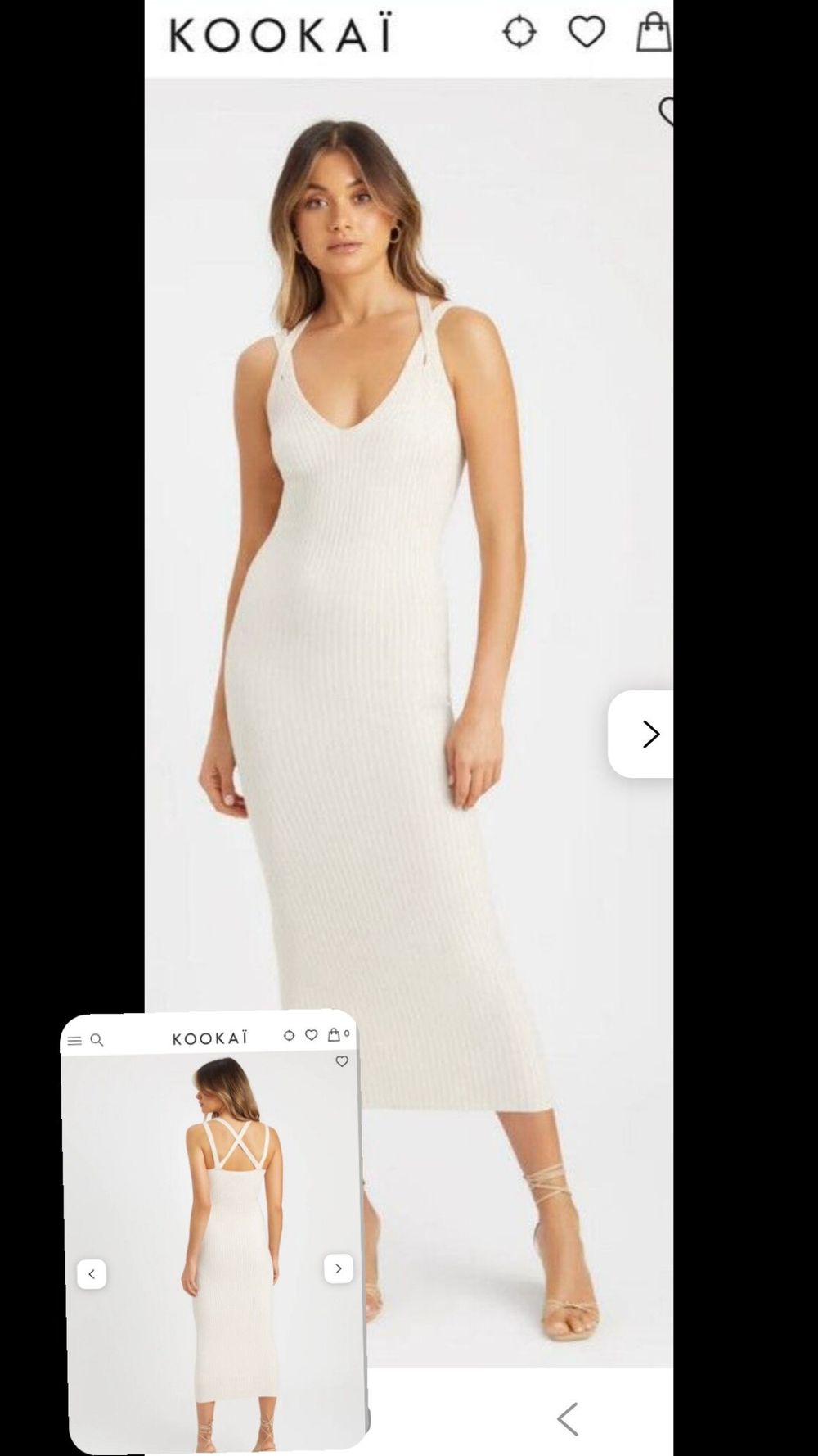 eagles knit dress retroféte Women's Eagle Knit Dress - White main image 0
