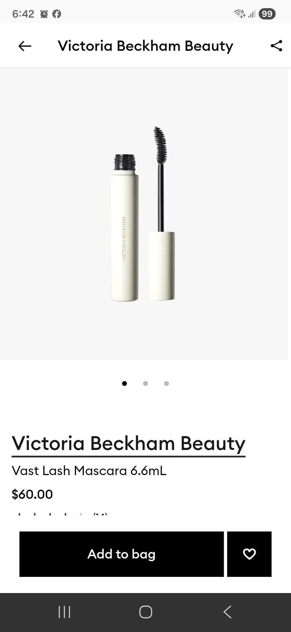 Victoria Beckham Mini Vast Lash Mascara