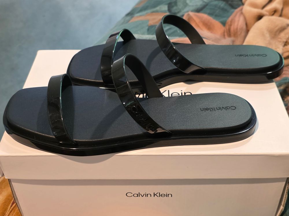 Brand New Calvin Klein Jelly Black Sandals