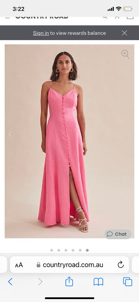 country road pink linen dress Country Road