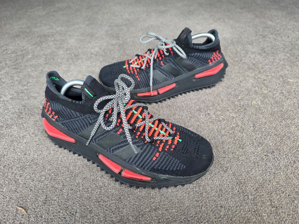 Adidas NMD S1 Black Red Sneakers Size 10/41