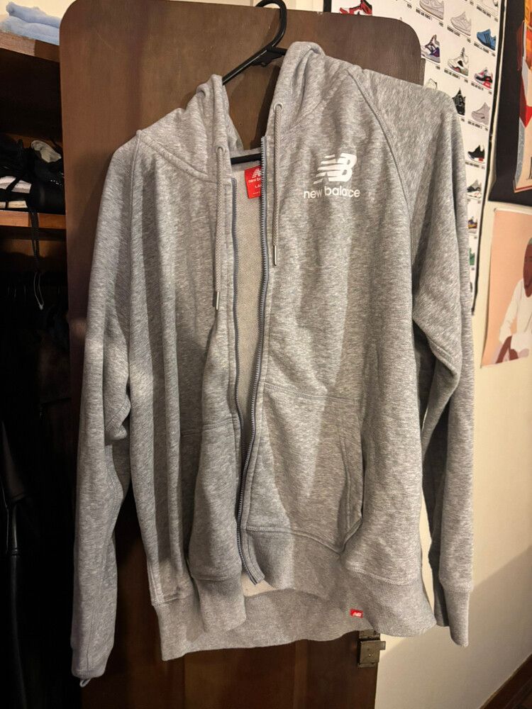 New Balance Grey Zip Hoodie