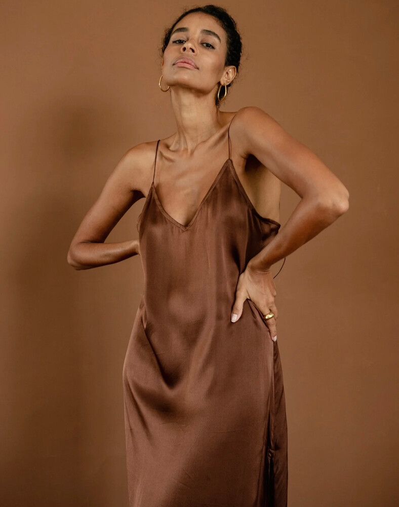 bahhgoose silk slip dress Bahhgoose Silk Slip Dress