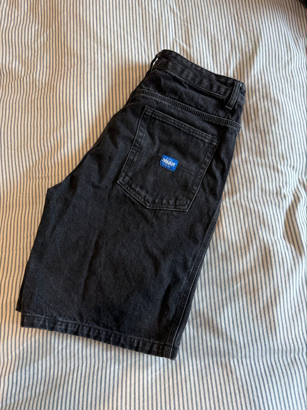 Panna Black Denim Jorts