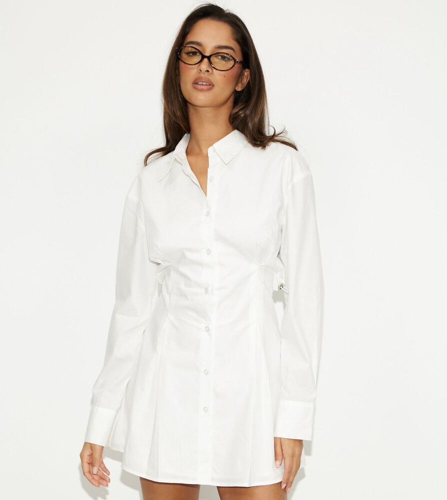 Boronia Shirting Mini Dress